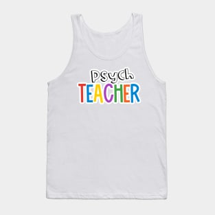 Rainbow Psych Teacher Tank Top